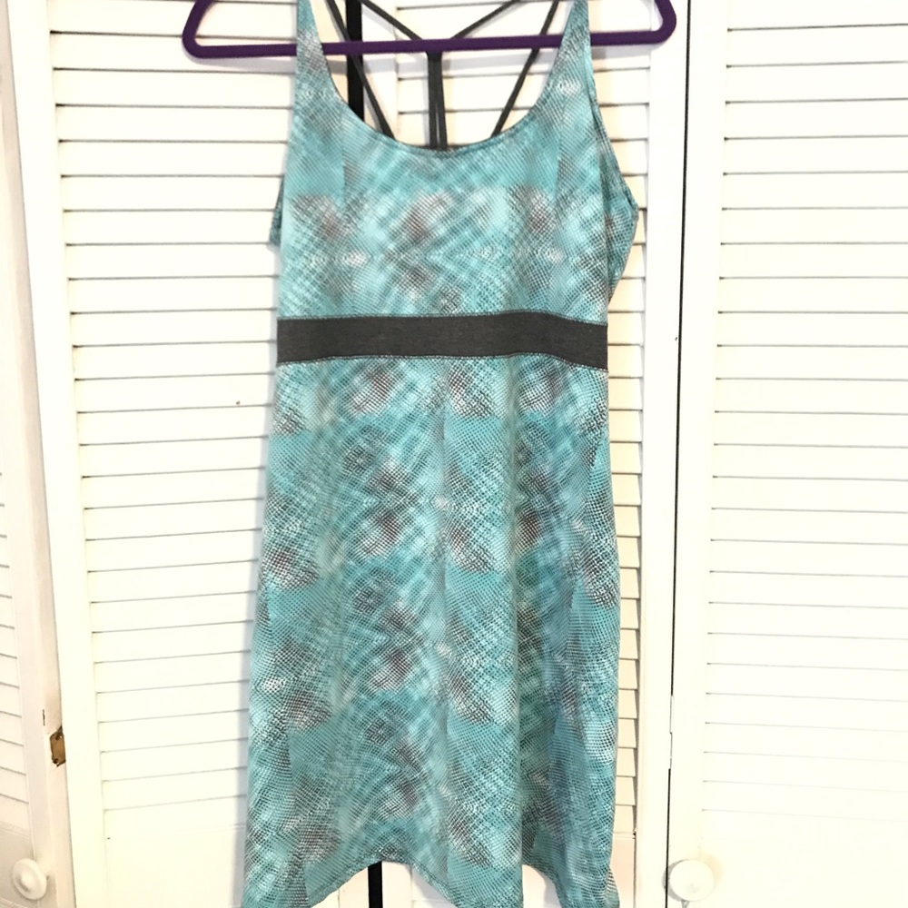 Soybu athletic dress Space Dye Teal Gray large